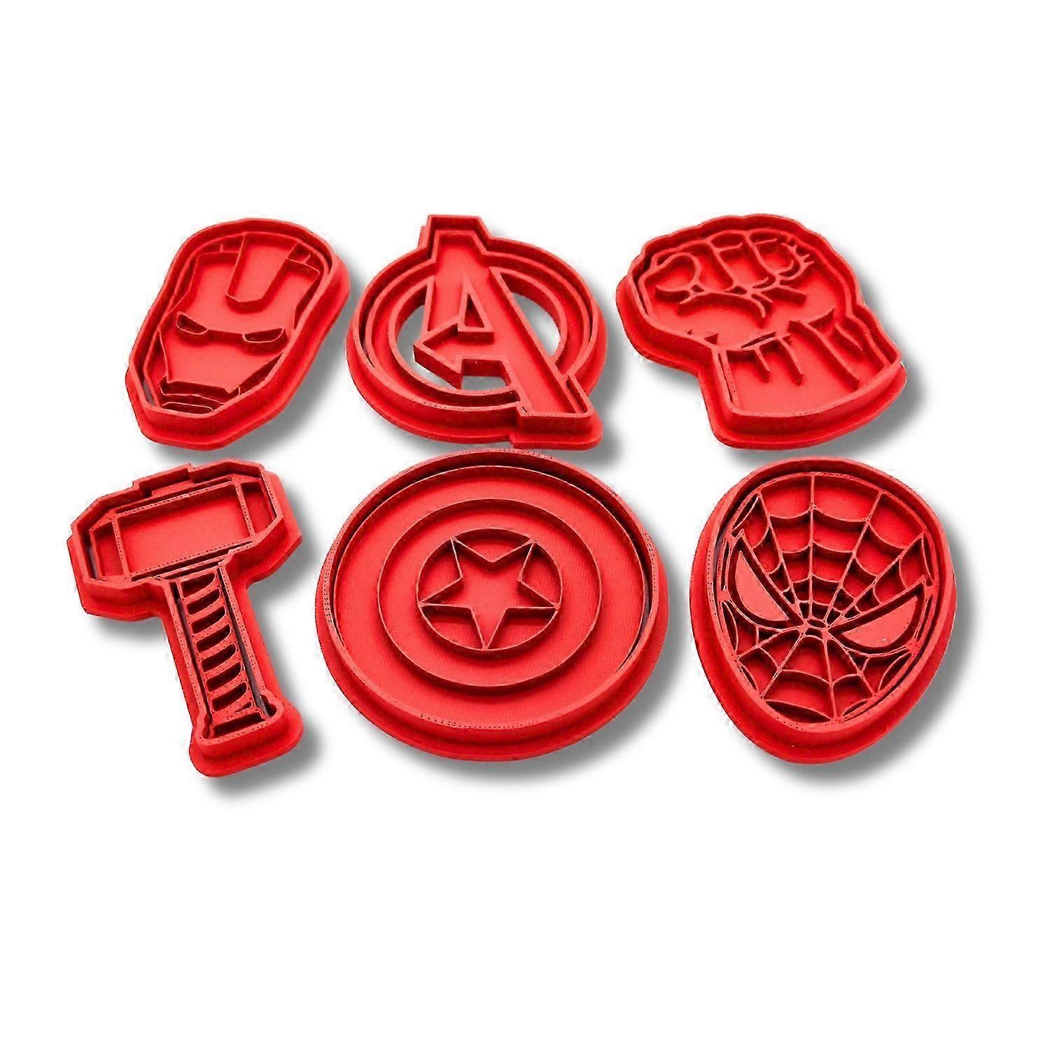 6 pack Avengers cookie cutters