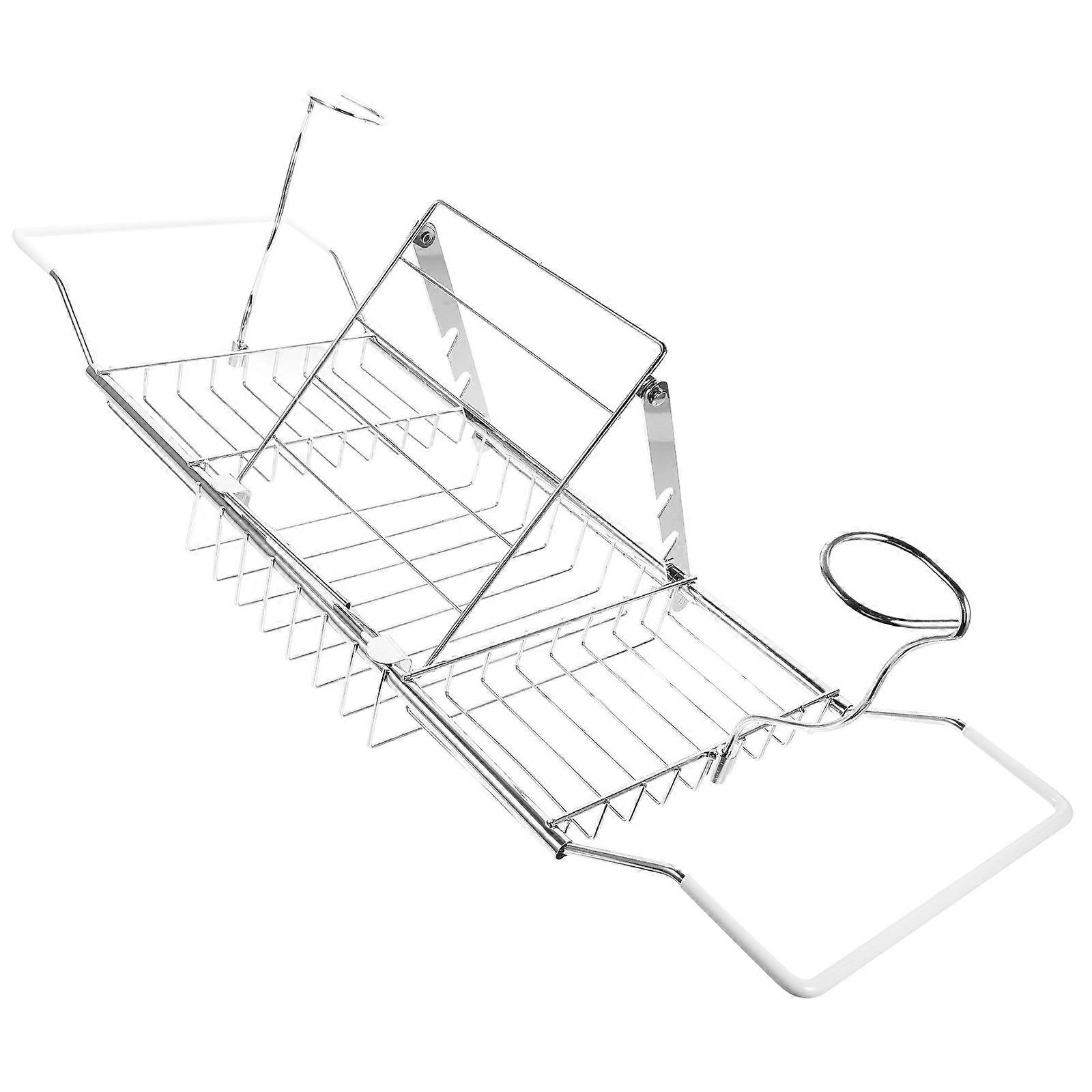 Multipurpose Retractable Bath Rack for Towels and Accessories, Modern Bath Essential