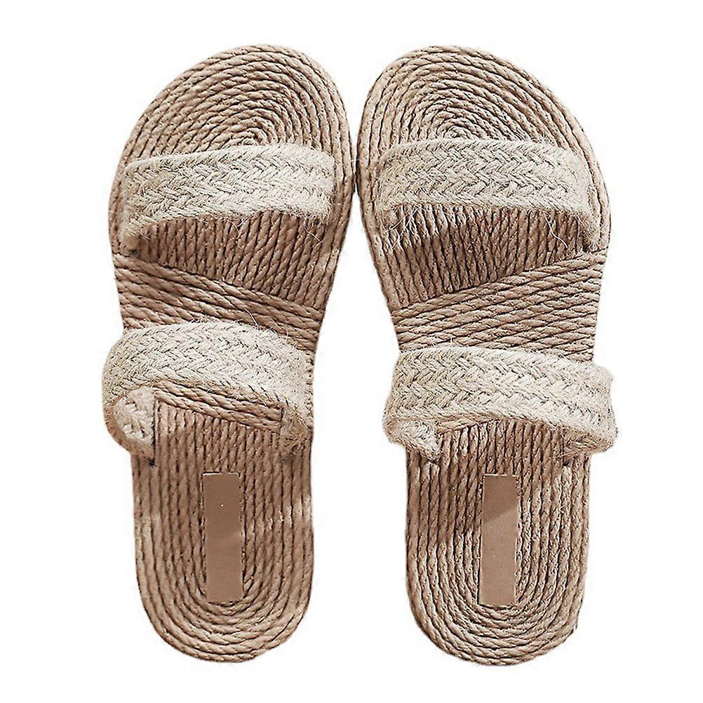 Lightweight Lady Sandals with Straw Appearance, Eco-conscious and Functional, Travel-ready