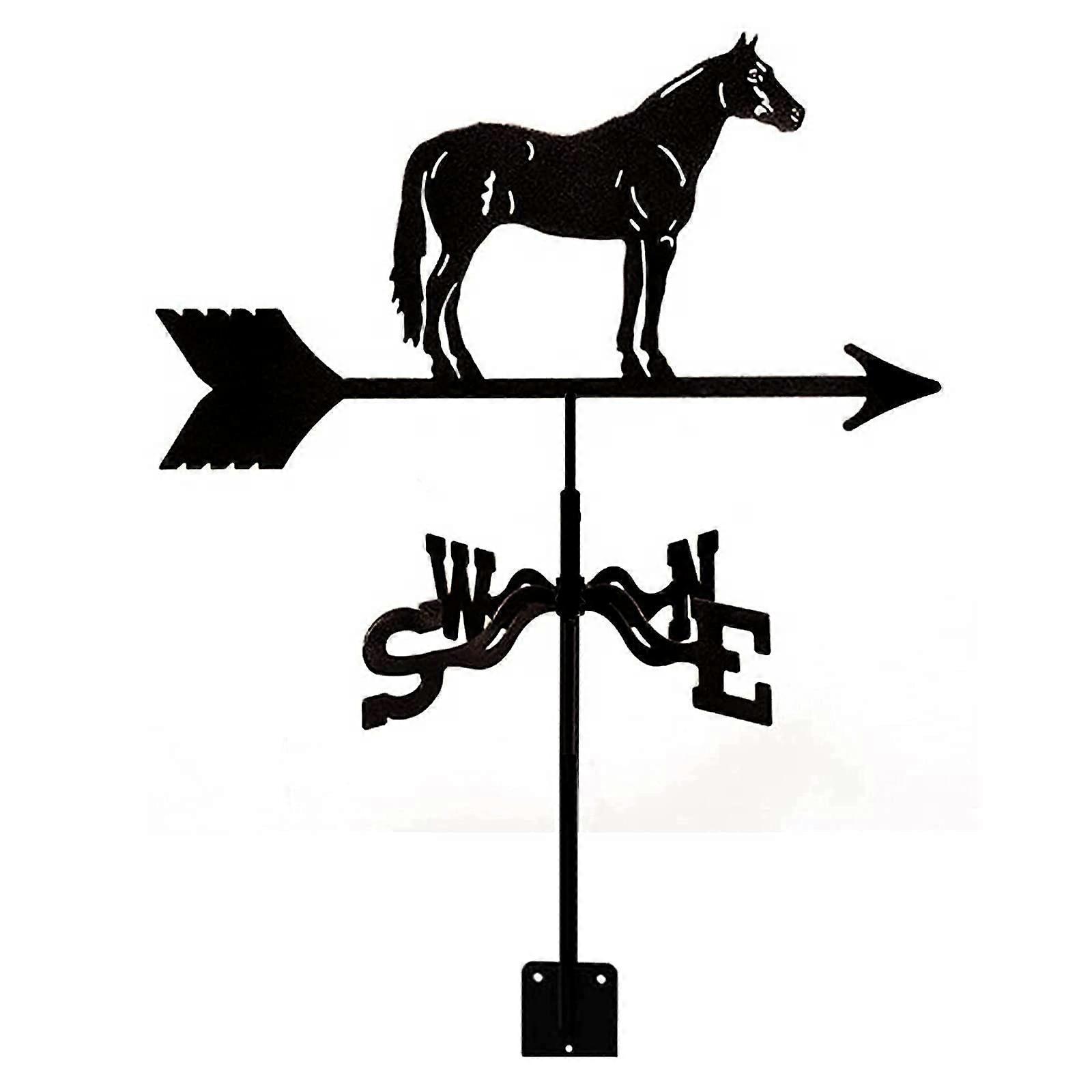 weather vane with roof mounting wind vane wind direction indicator retro weather vane metal weathercock garden creative measuring tool for yard home