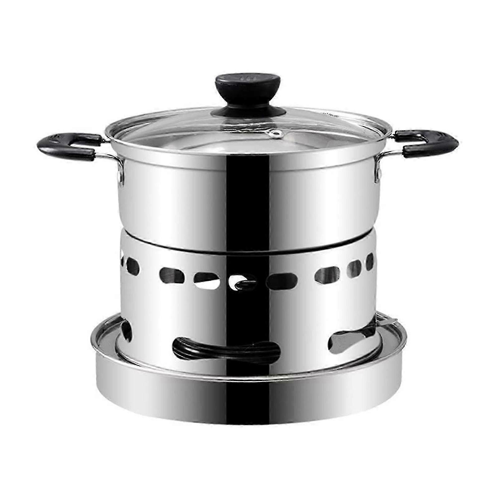 Cooker For Indoors, Stainless Steel Spirit Cooker, Portable Cooker, Easy To Carry, No Power Requirement, Suitable For Indoor And Camping 26s