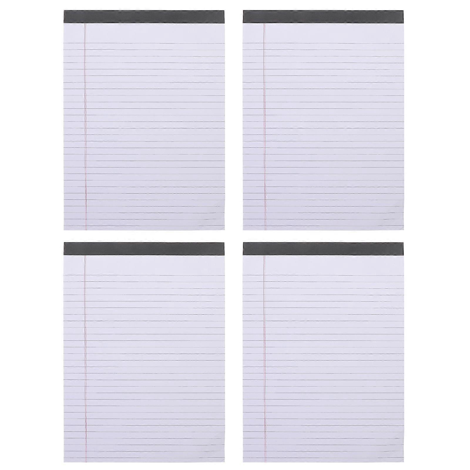 4Pcs Tearable Lined Notepad Smooth Writing Notebook Tear-off A4 Notepad Office Management Notepad