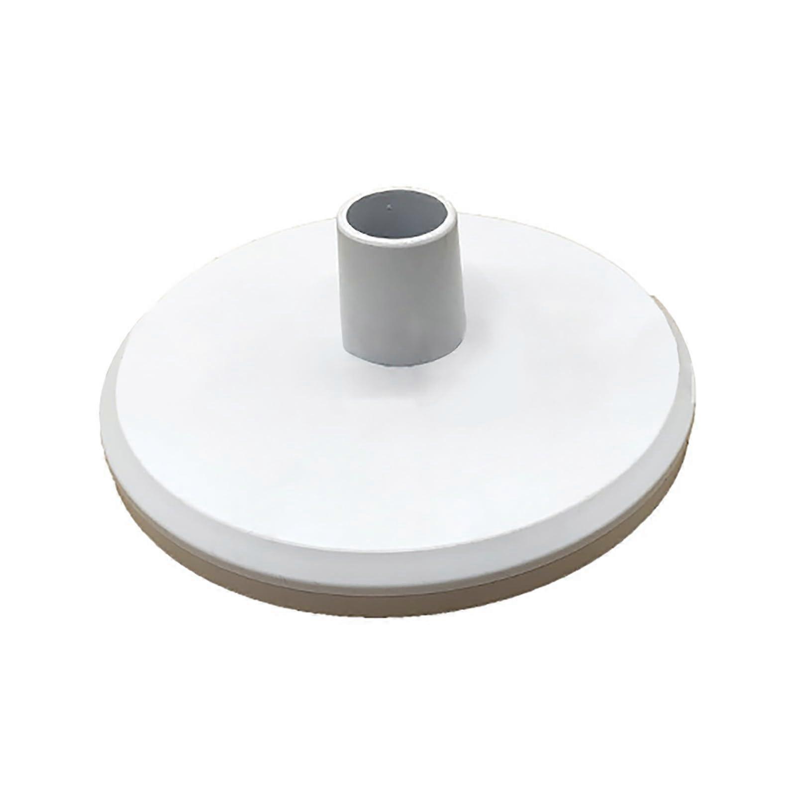 In Ground Pool Replacement Adapter Plate for Swimming Pool Vacuum Hose, White, One Size Fits All Compatibility
