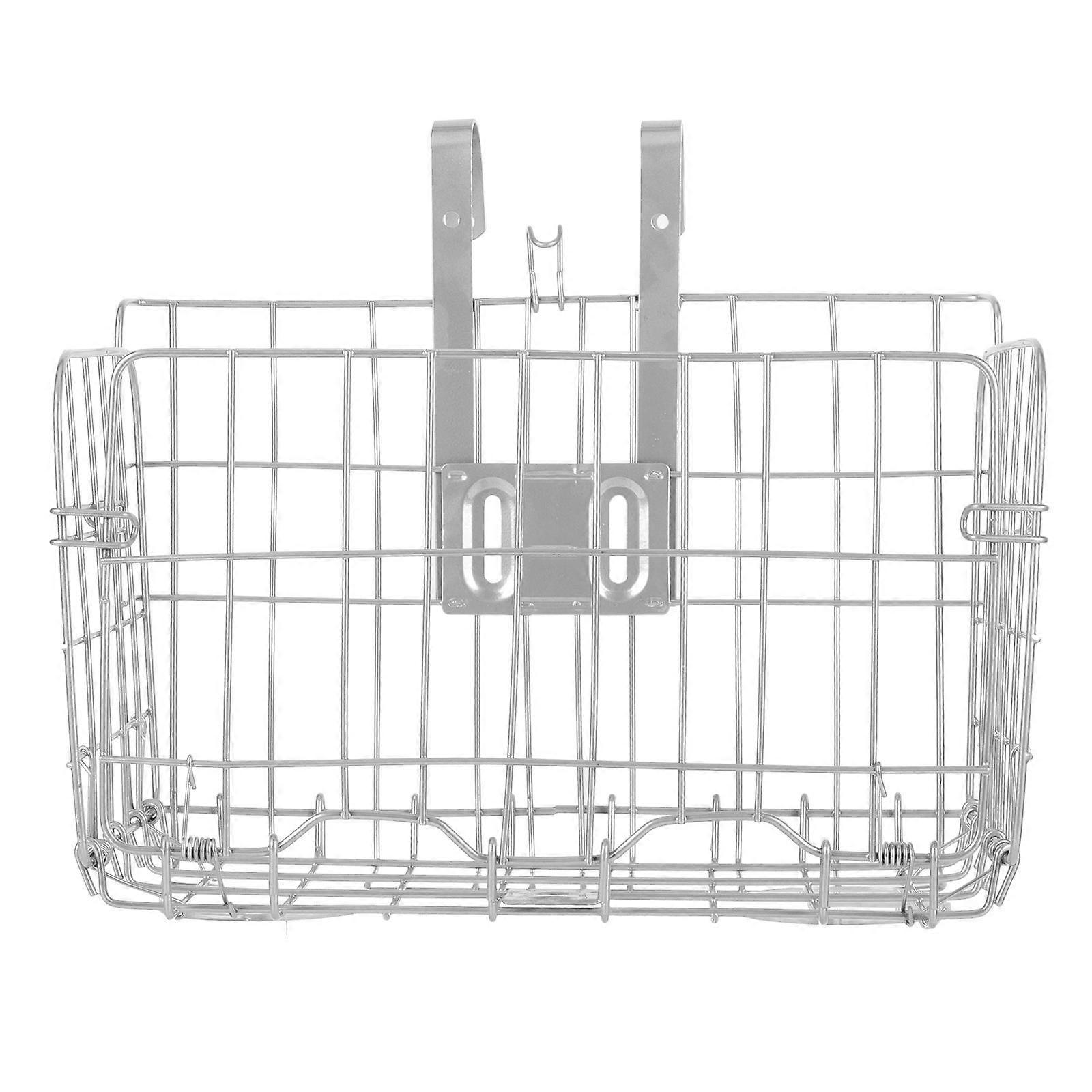 Bike Basket Foldable Simple Practical Cyclists Front Frame Attachment 1Pack