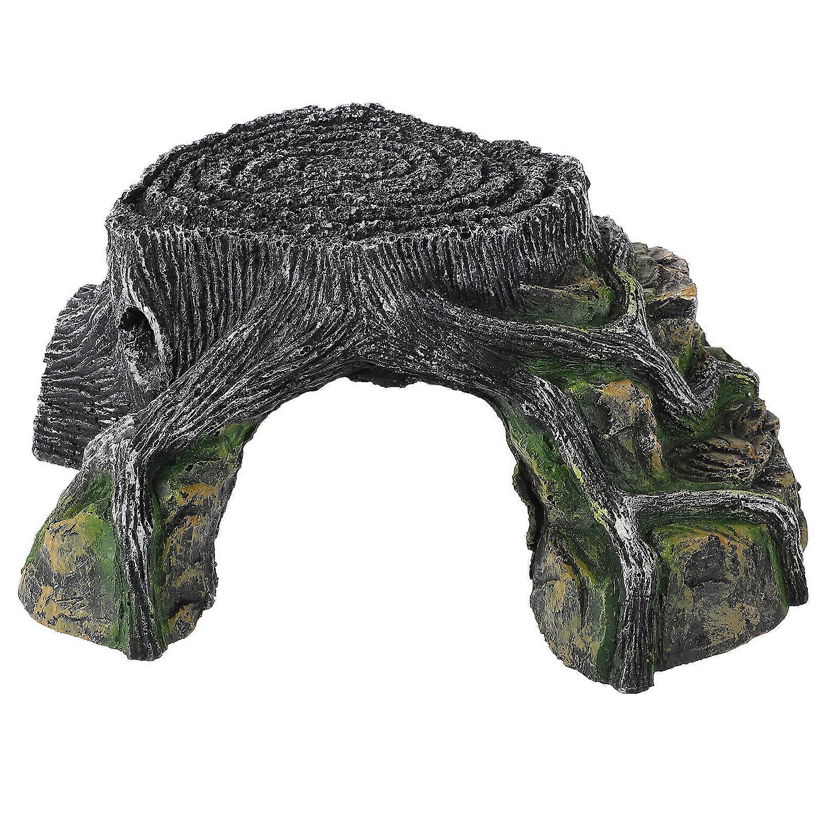 Turtle Docks For Basking Turtle Platform Pet Owners Reptile Enthusiasts Dark Green 23X23X10CM Basking 1Pack