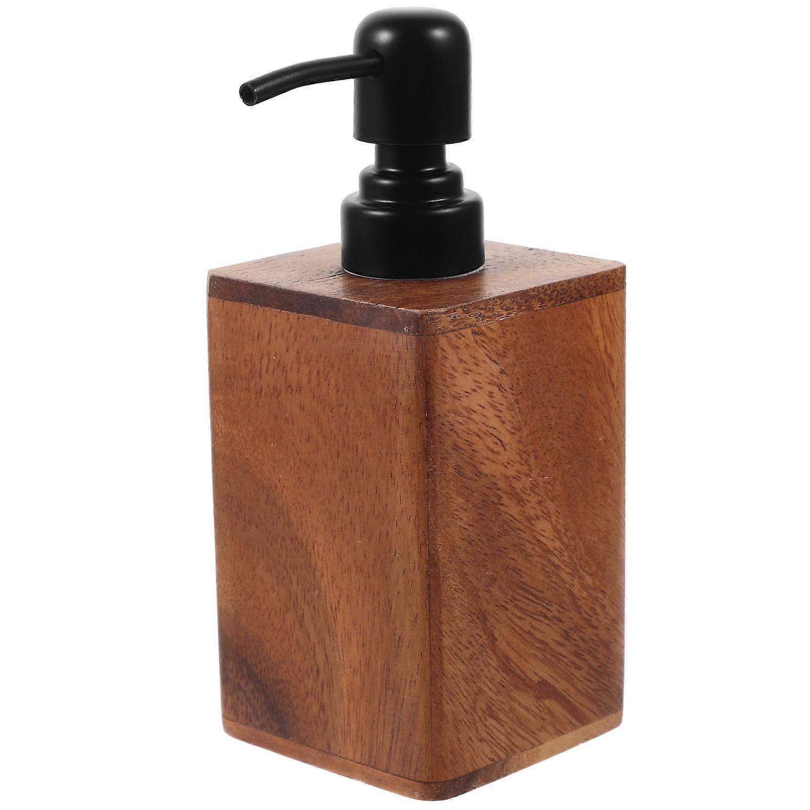 Lotion Dispenser Shampoo Bottle Refillable Container Chocolate 16.50x7.00x7.00cm Prevent Leakage Elegant Design 1Set