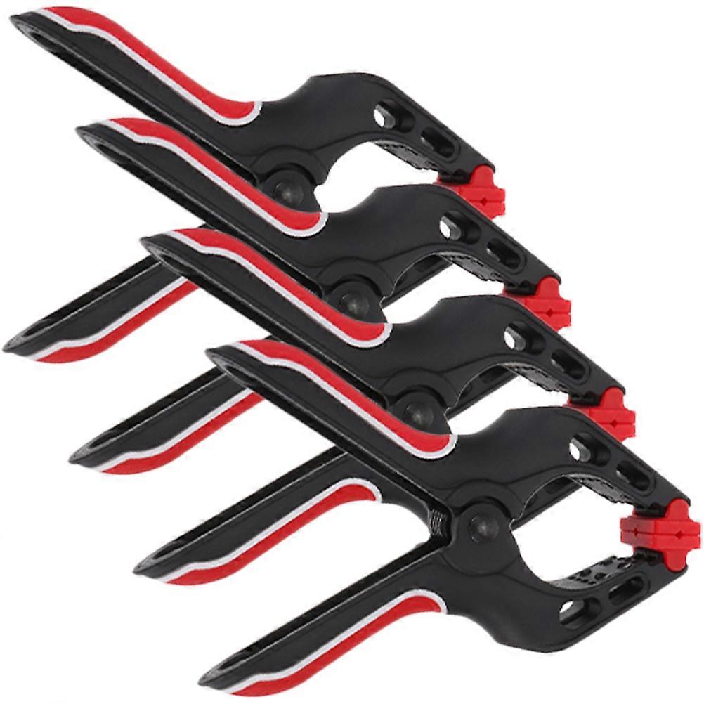 4pcs Heavy Duty A Type Spring Clamps for Woodworking – Durable, Multi Use Fixing Clips with Comfortable Grip for Carpentry & DIY Projects – Reliable
