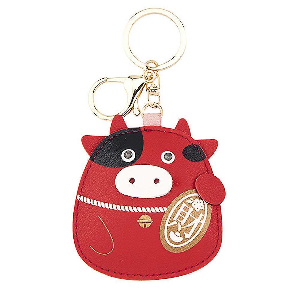 Cow Keychain Pendant Calf Cattle Ornament Key .8x7cm 1Pc