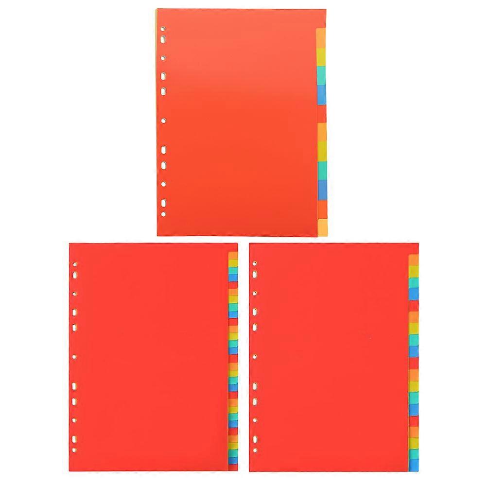 Notepad Divider Tabs Office Supplies Binders 3Sets