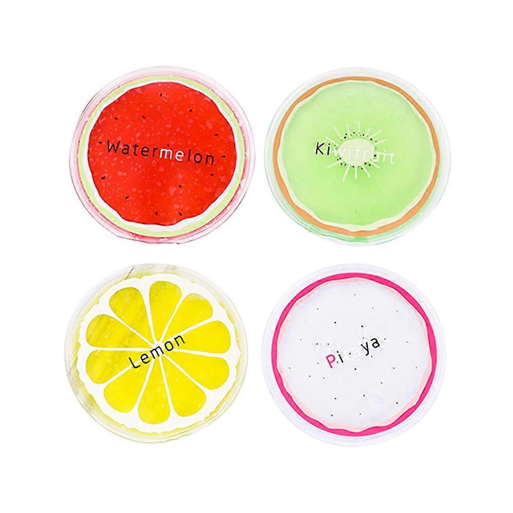 Cooling Patch Reusable Ice Pack For Headaches Eye Edema Round Shape PVC Material Cooling 4Pcs