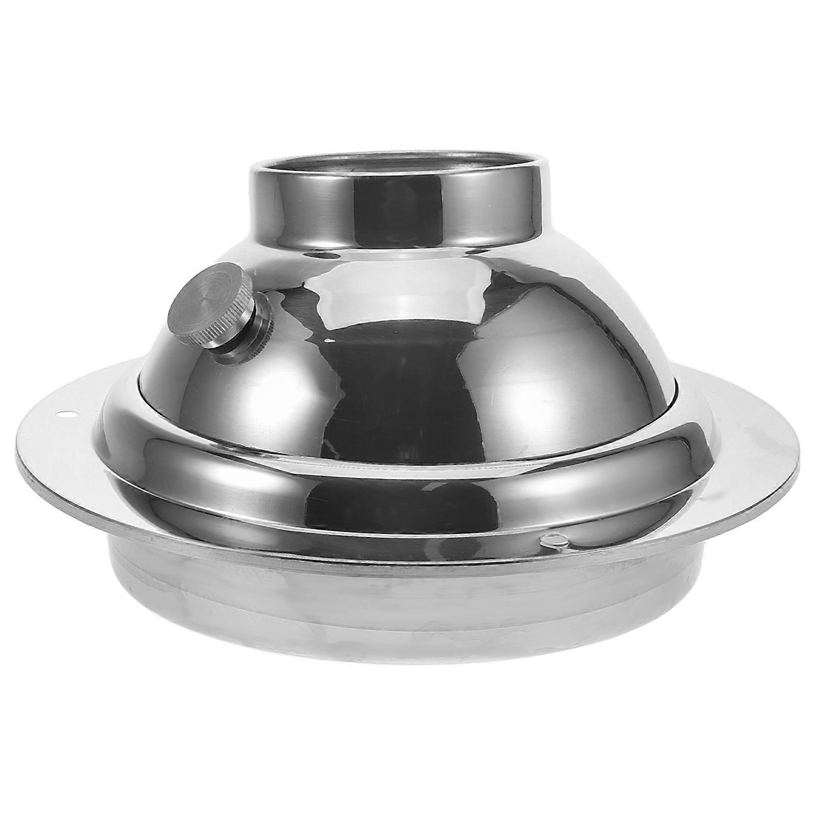 Kitchen Hood Vent Stainless Steel Adjustable Air Vent Silver