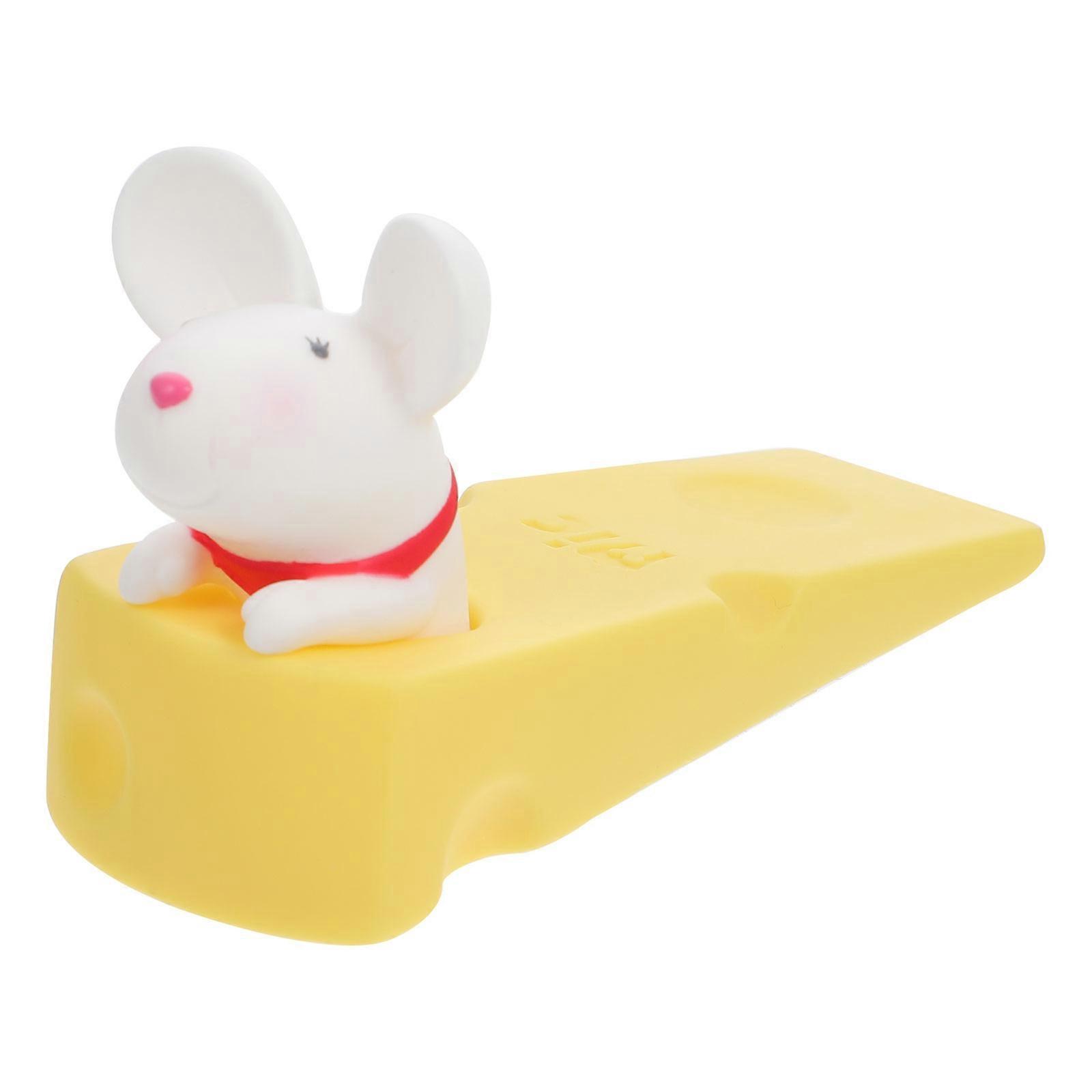 Luminous Mouse Door Stopper Decorative No Slip Wedge Floor Protector for Home Use Unique Stylish Design Doorstop Decor