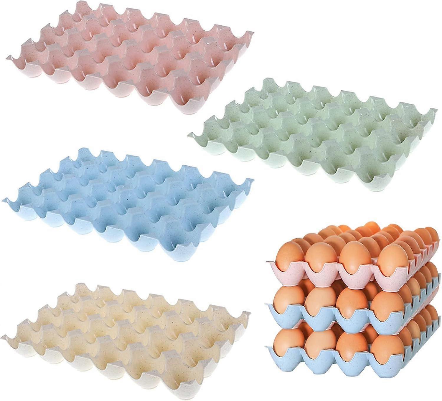4pcs plastic egg tray, egg storage box