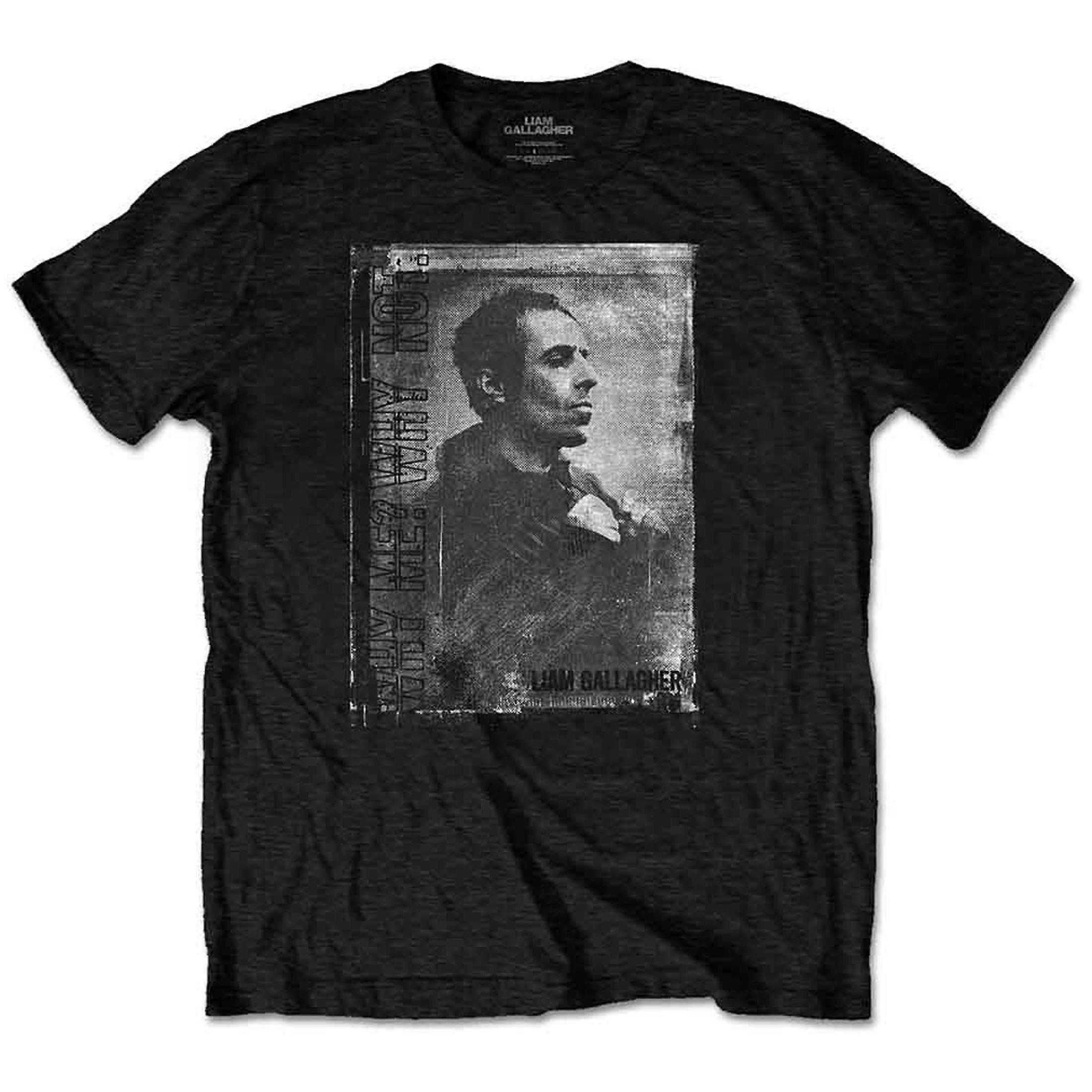 Liam Gallagher Monochrome Portrait T Shirt