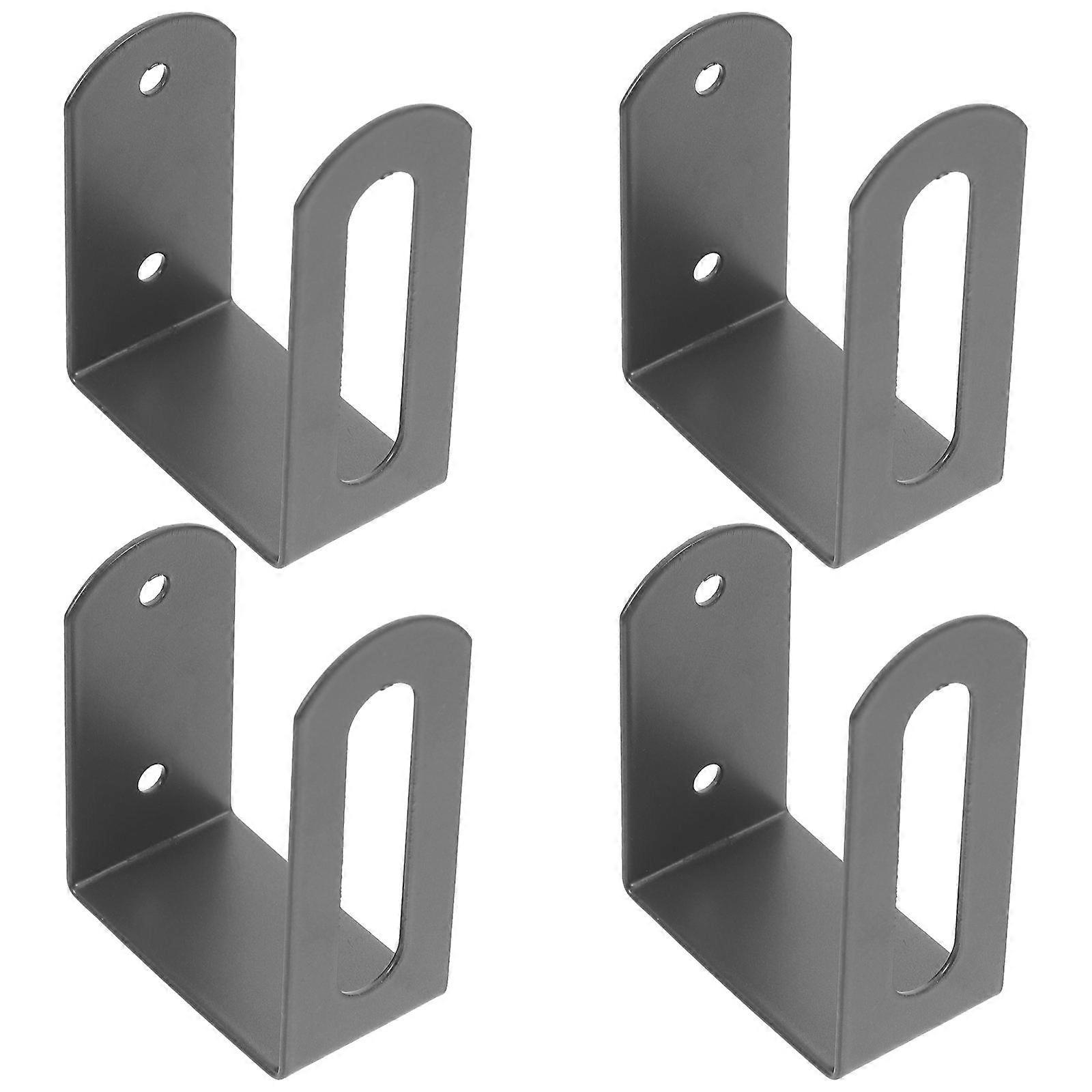 Metal Wall Holder Keyboard Storage Stand Rectangular Carbon Steel Wall Mounting 4Pcs