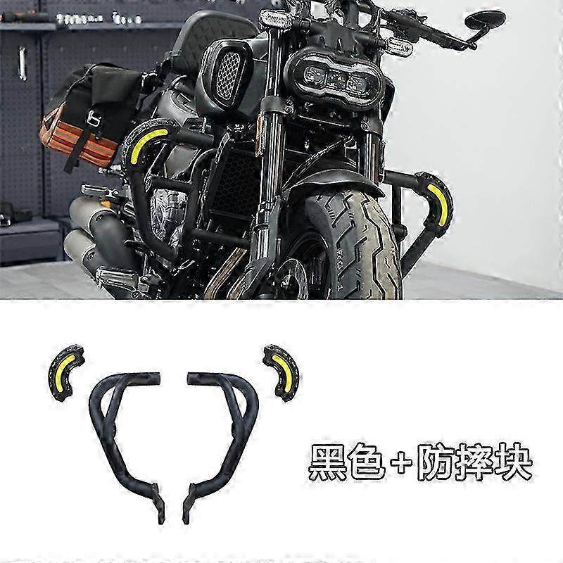 Retro Modified Bumper Anti-Drop and Anti-Collision Guard Thickened Protective Bar Made of Carbon Steel for Certain Brands with Non-Destructi