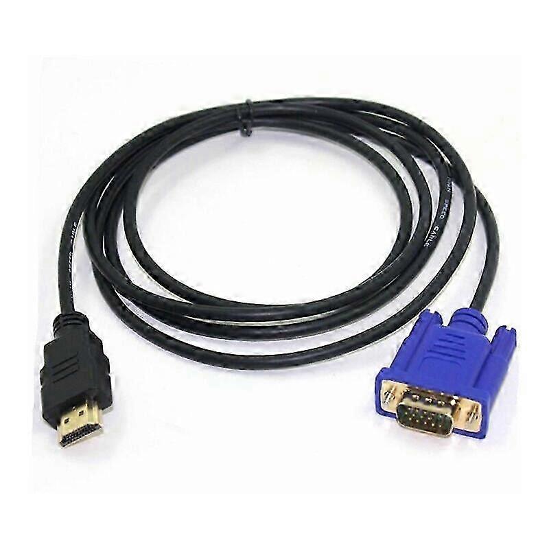 HDMI to VGA 1080P Conversion Cable Adapter 1.8 m (with chip) for compatible devices