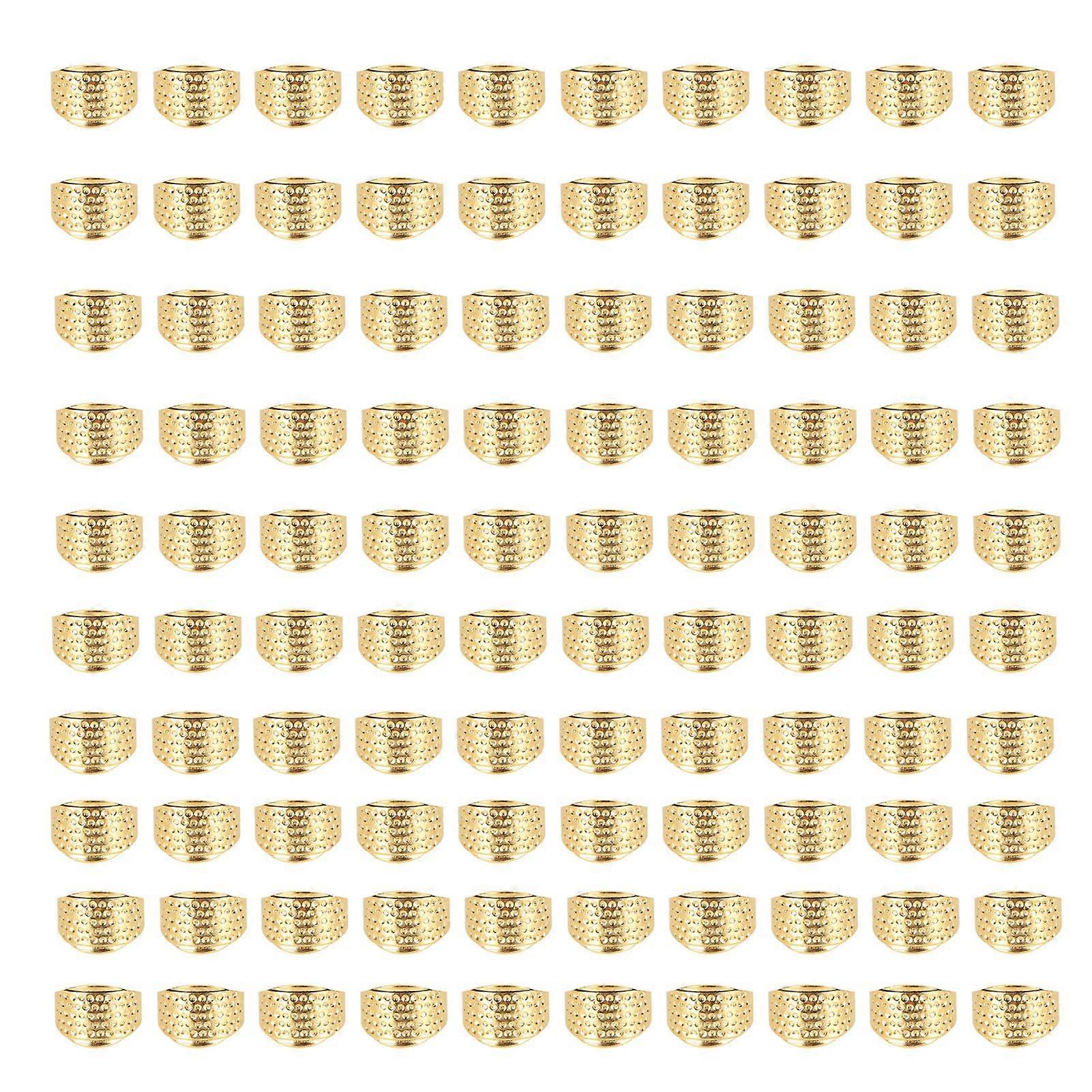 2025 Latest Model  100pcs Metal Sewing Thimble Adjustable Size Rust Resistant