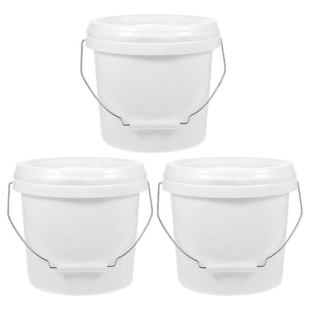 The **3pcs Paint Storage Bucket With Lid Container For Outdoor Use With Handle For Paint Mixing And Chemical Storage** is a practical and set