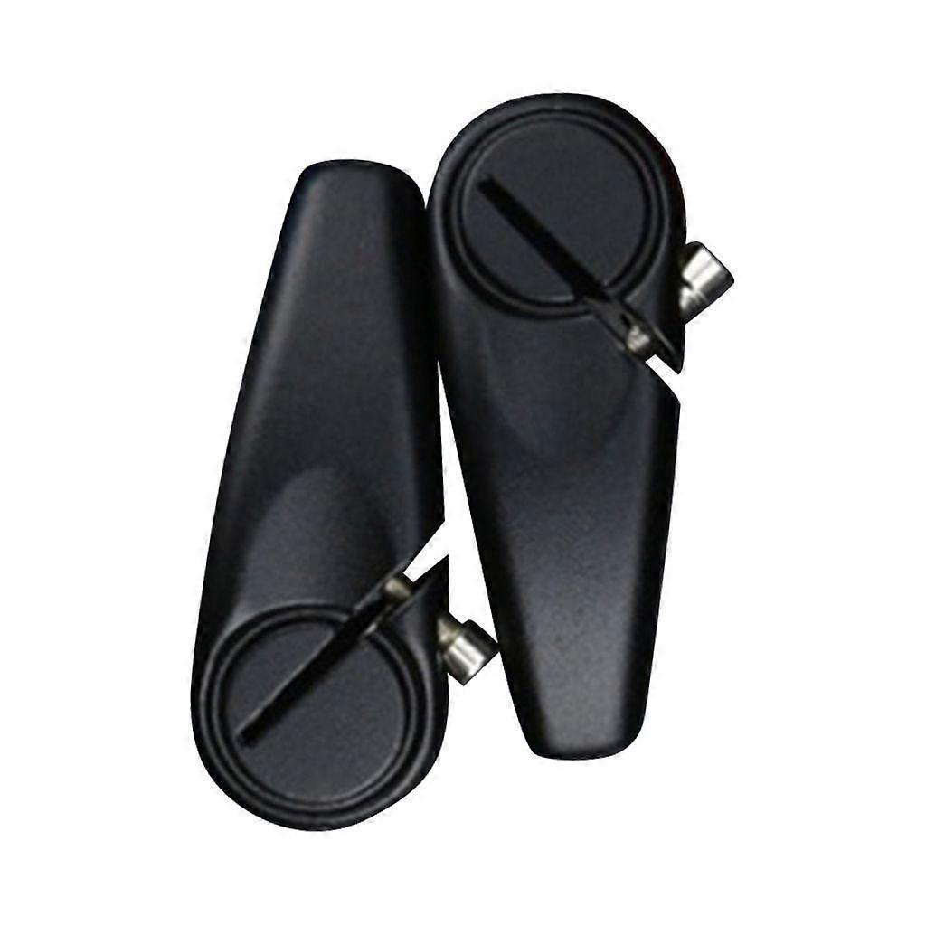 1 pair of cycling aluminum alloy bicycle lock horn bicycle sub-handlebars - black