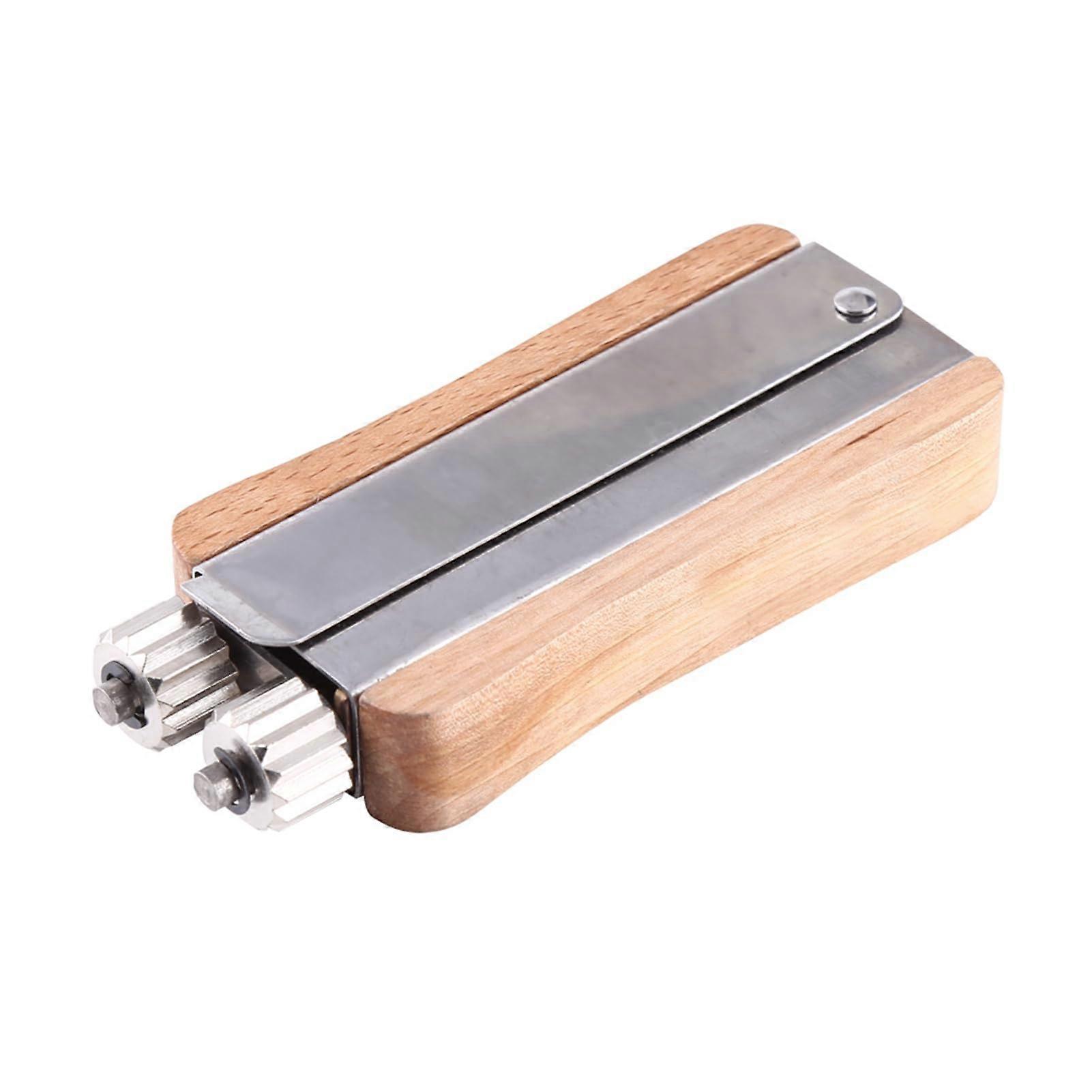 Bee Frame Wire Tensioner Stainless Steel With Wooden Handle And Metal Wheels For Hive Installation