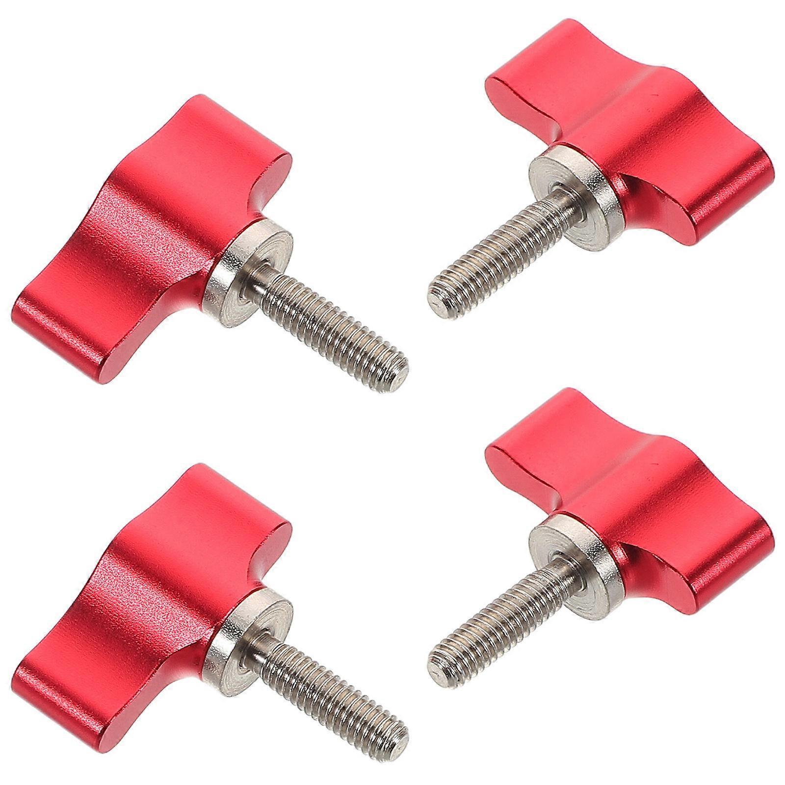 Camera Mounting Tee Wing Screw for Photography Equipment Quick Release Lightweight Aluminum 2.50X2.50X0.50CM 4Pcs