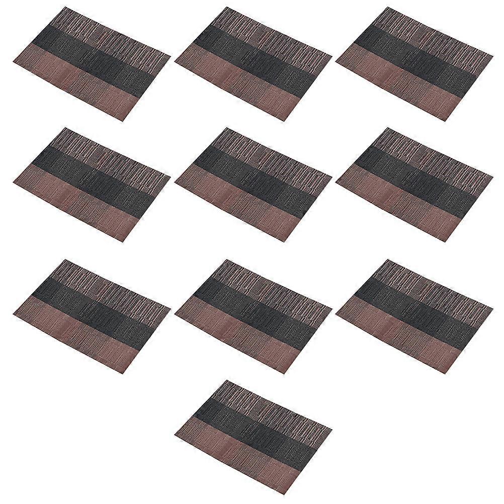 Pvc Table Protector Insulate Protect Table Decorate Coffee 45x30x0.1cm 10Pack