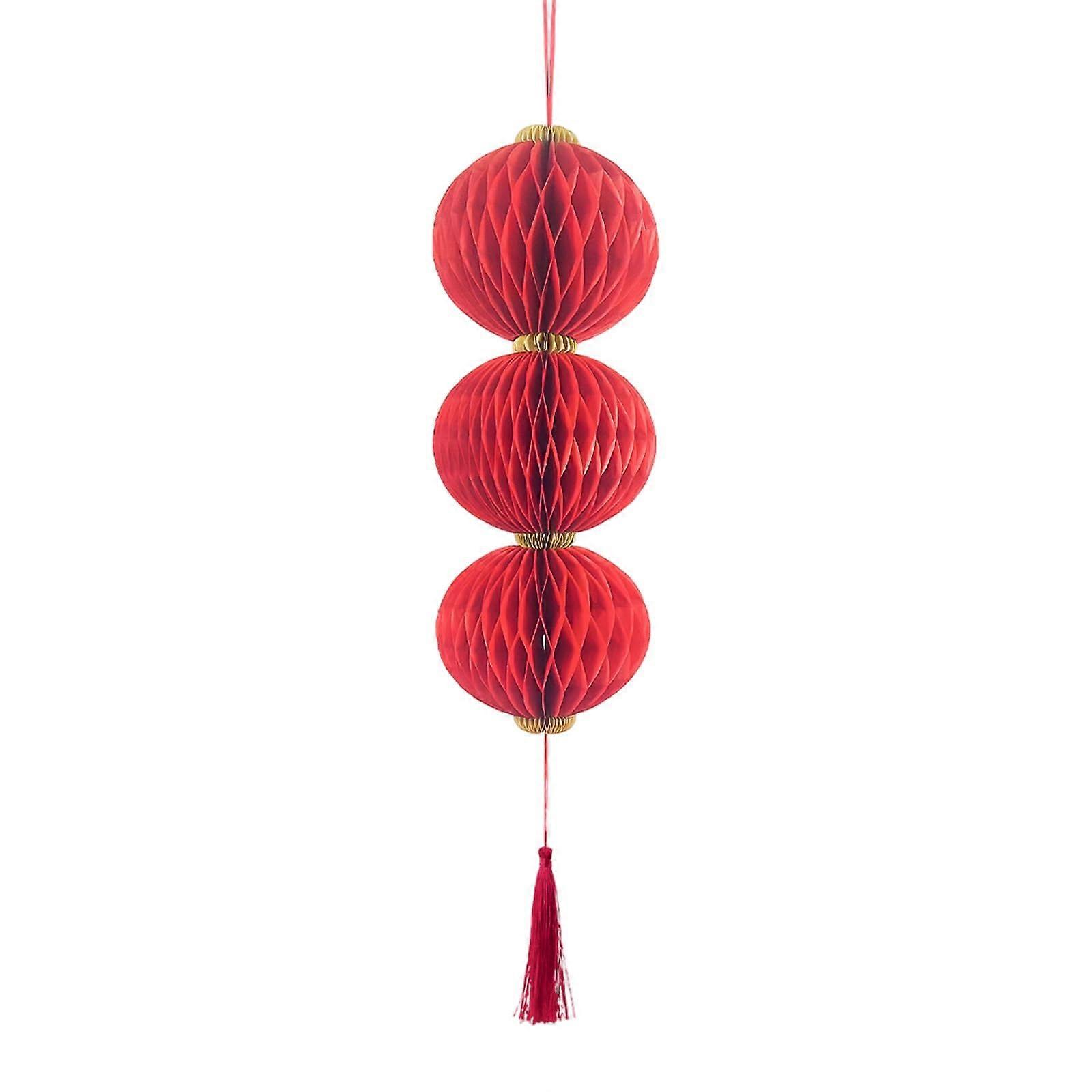 Chinese Paper Light with Tassels, Chinese Ball Paper Light for Happy and Wealthy Year Party 3rd Floor.
