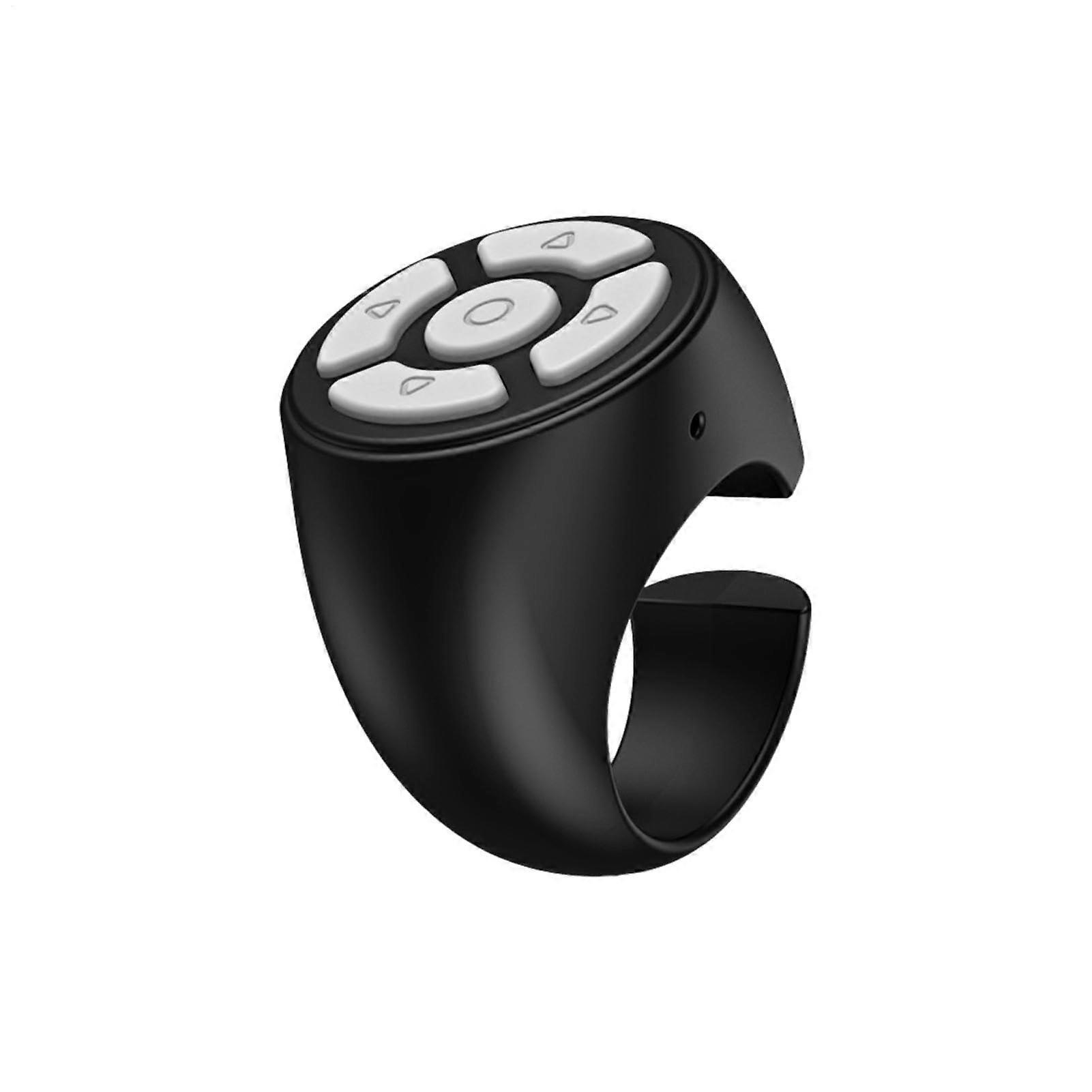 Wireless Finger Slider Finger Slider with Ring Clasp, Mobile Phone Ring Controller Wireless Ring Remote Control Ring Trigger Black