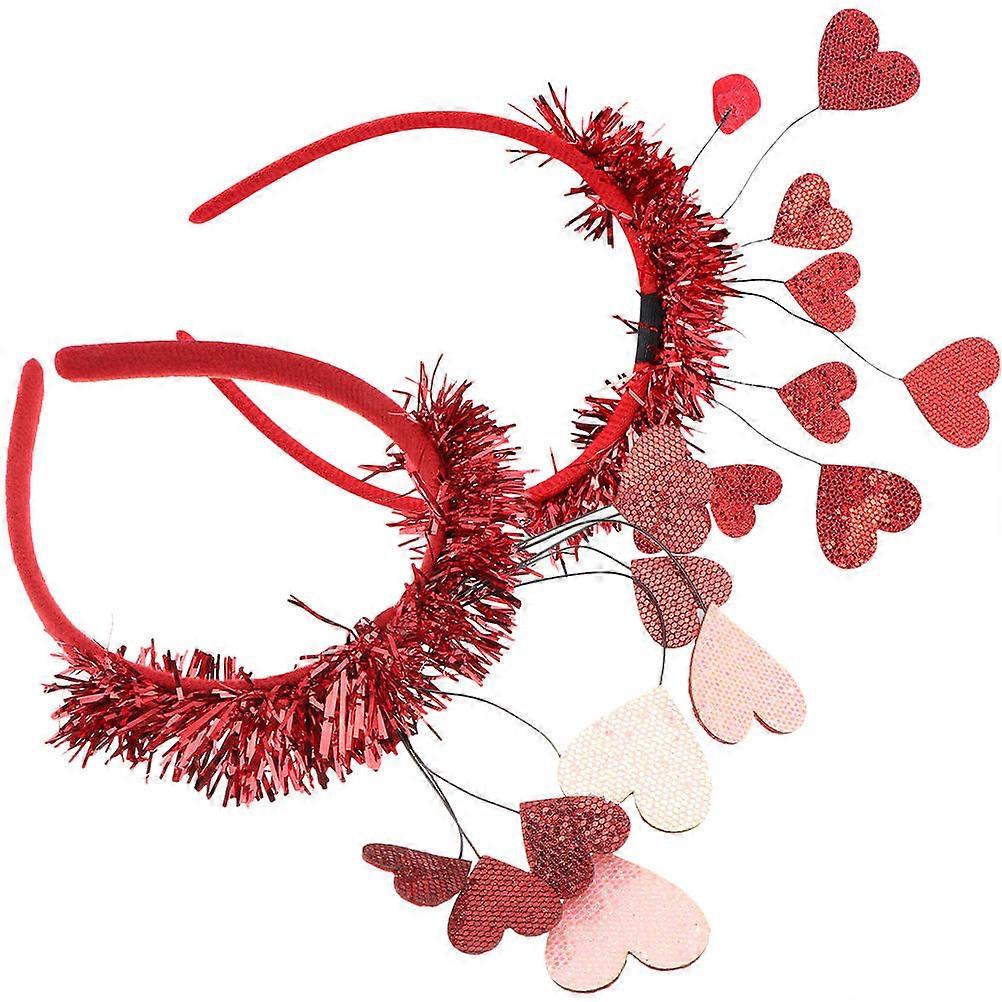 Valentine Style Headbands Holiday Headpieces Pink Color 24x11cm Size For Women