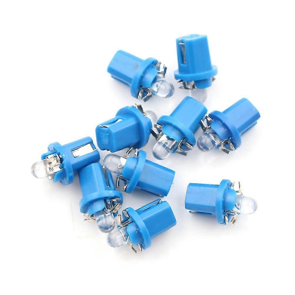New 10x AMPOULE LED COMPTEUR TABLEAU DE BORD B8-5D B8.5D T5 support BLANC TUNING 12V