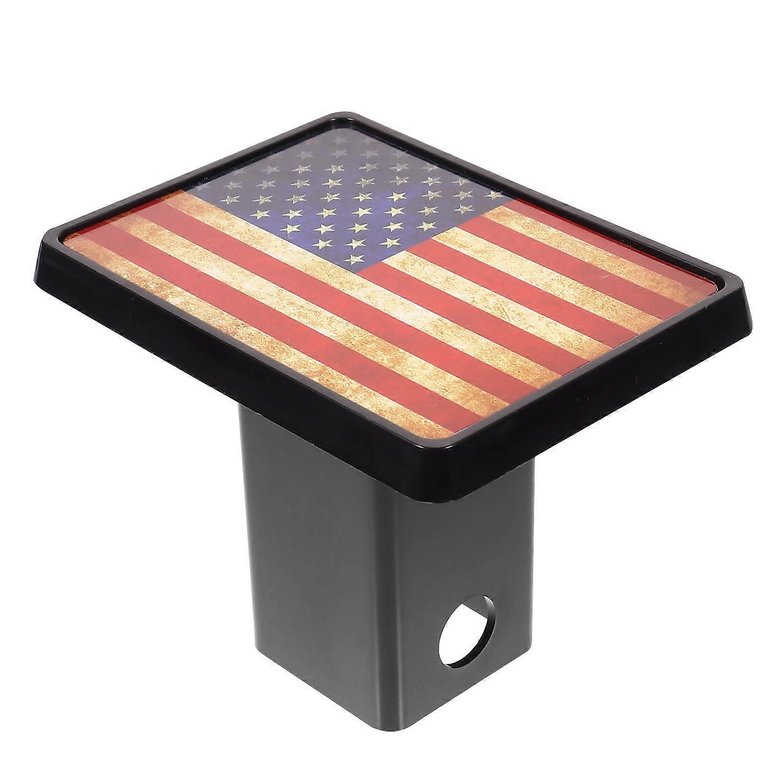 Car Trailer Hitch Cover – Lightweight Dustproof Tow with Stable Installation, Universal Fit for Trucks & SUVs, Vintage Style Design, Protects Against
