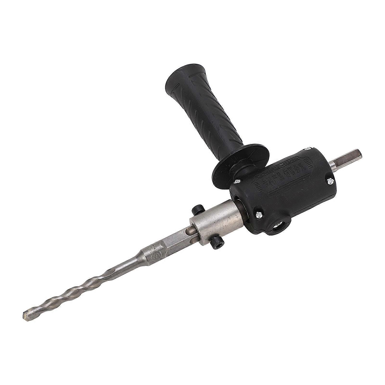 Electric Drill to Hammer Adapter Conversion Head with Bits Screws Handle Power Tool Attachment 