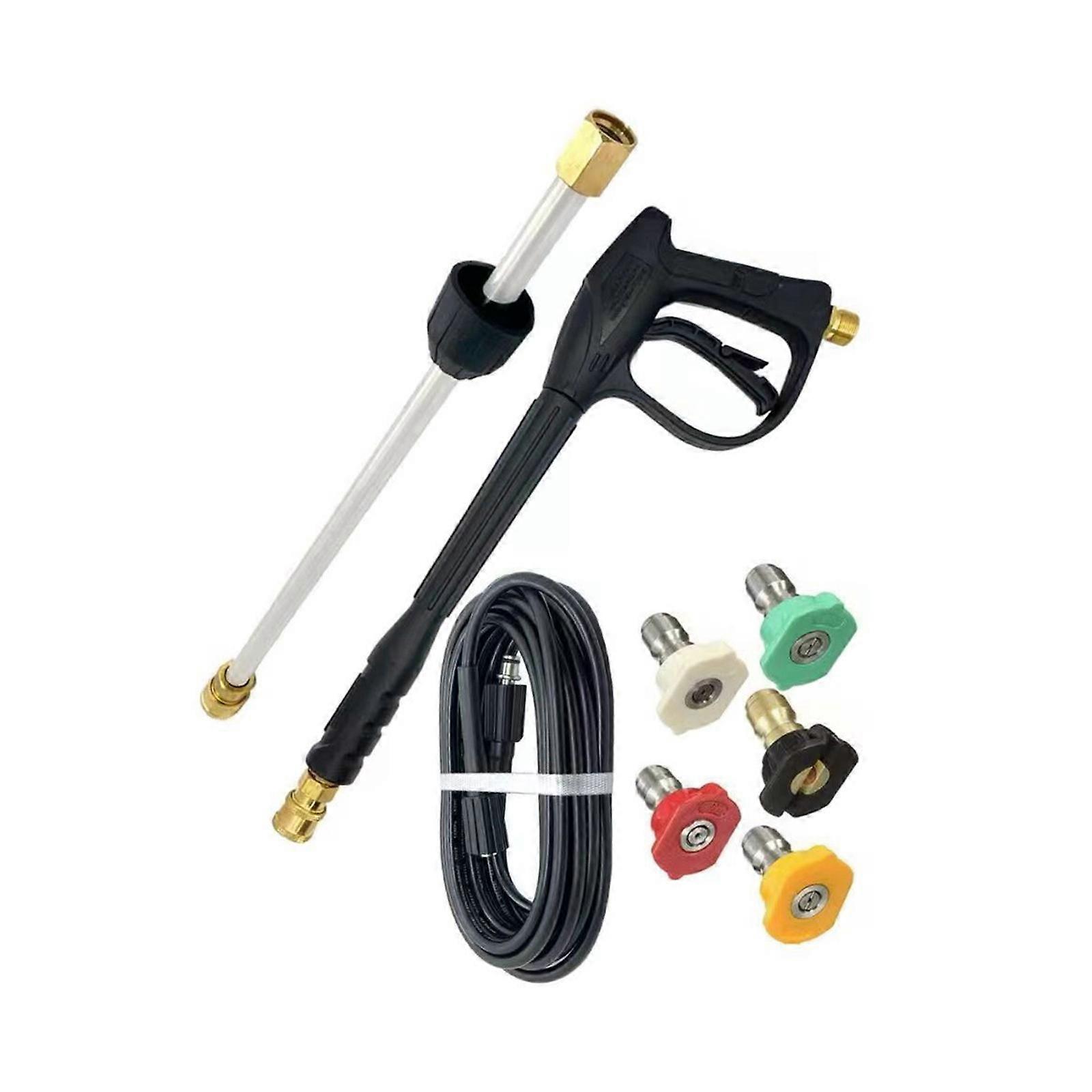 Long Lasting High Durability All Brass Valves Pressure Washer Attachment Quick Connection M22 Interfaces 5 Sprayed Modes Multicolor