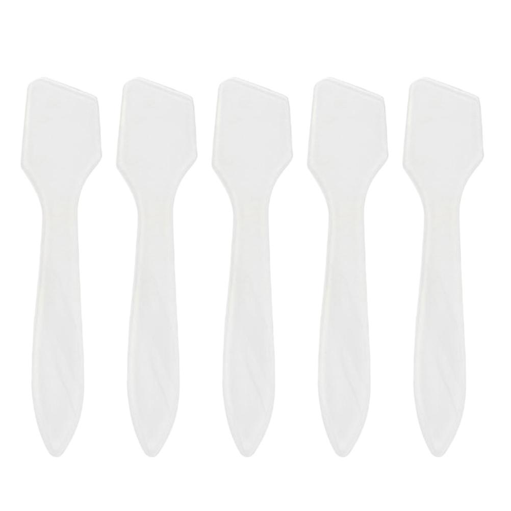 Makeup Spatula Plastic Beauty Tool for Facial Cream Application 50Pcs