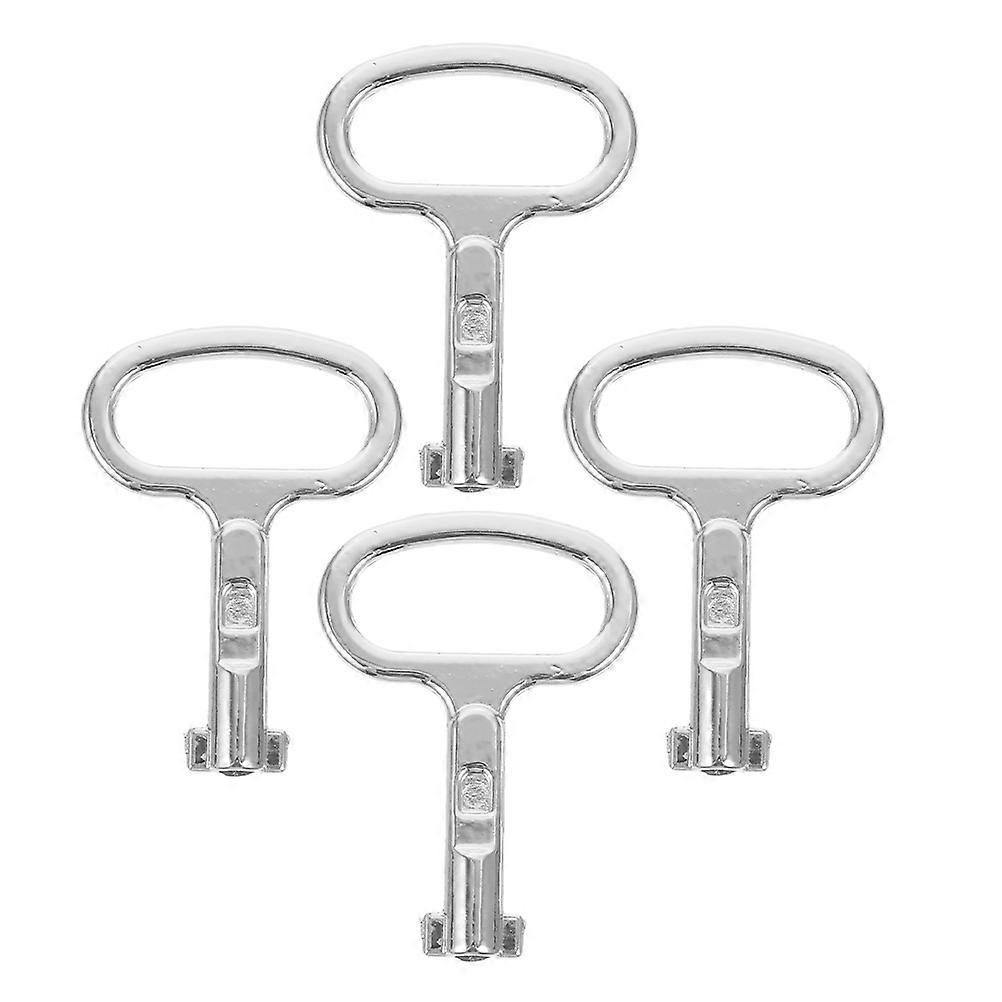 Water Valve Key Shut Off Tool Plumbers Wrench Tools Construction Projects High-Quality Alloy Steel 2.16X1.57X0.49IN DIY Maintenance 4Pcs