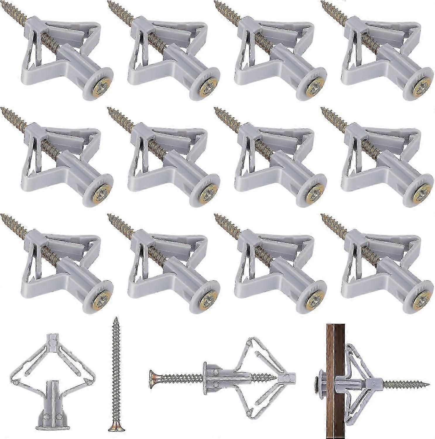 100 stk gipsplader vægpropper gipsplader fastgørelser gipsskruer og vægpropper sæt anch