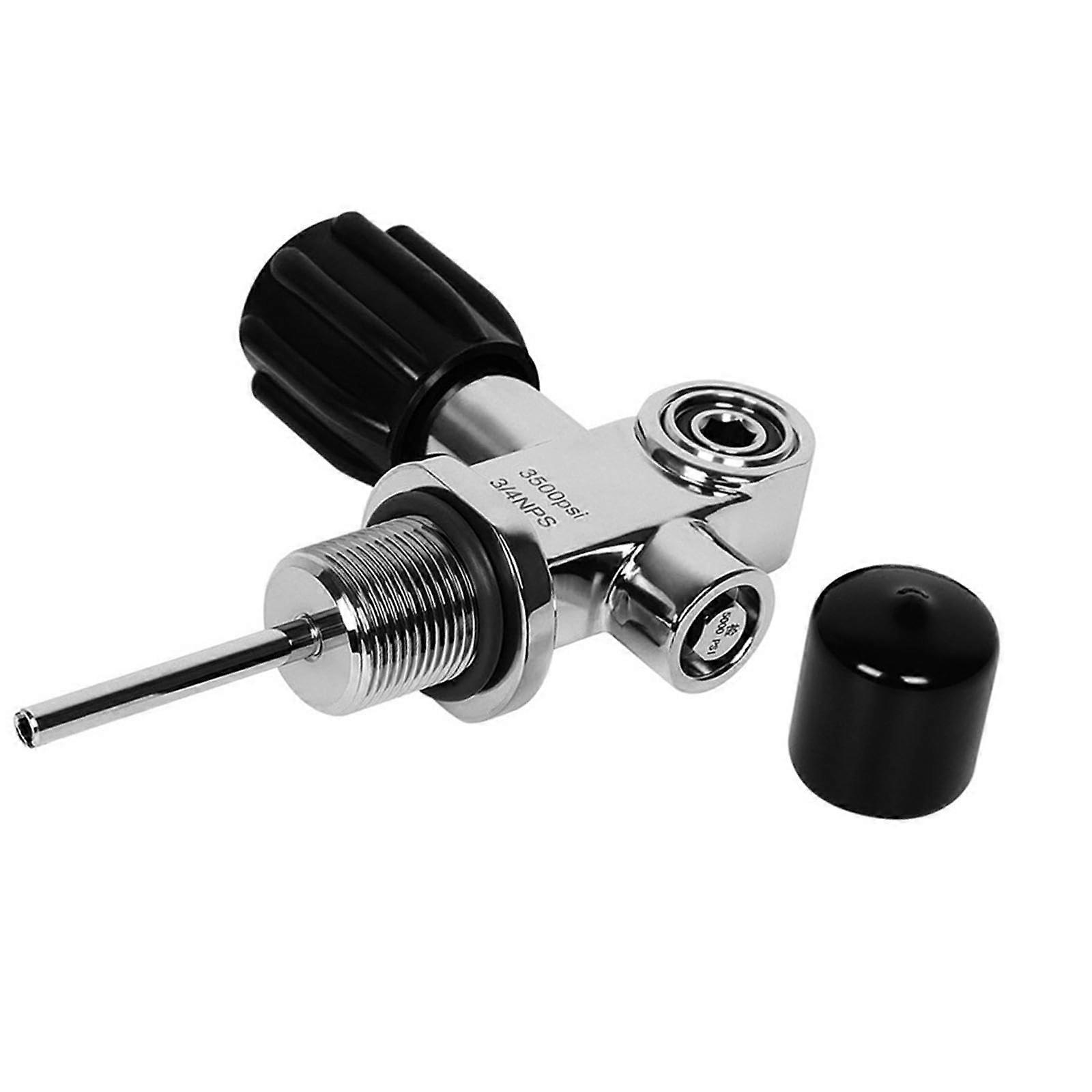 250Bar 3/414NPS diving cylinder valve quickdisconnect to install 4.1x3.8 inch multifunctional air fill adapter