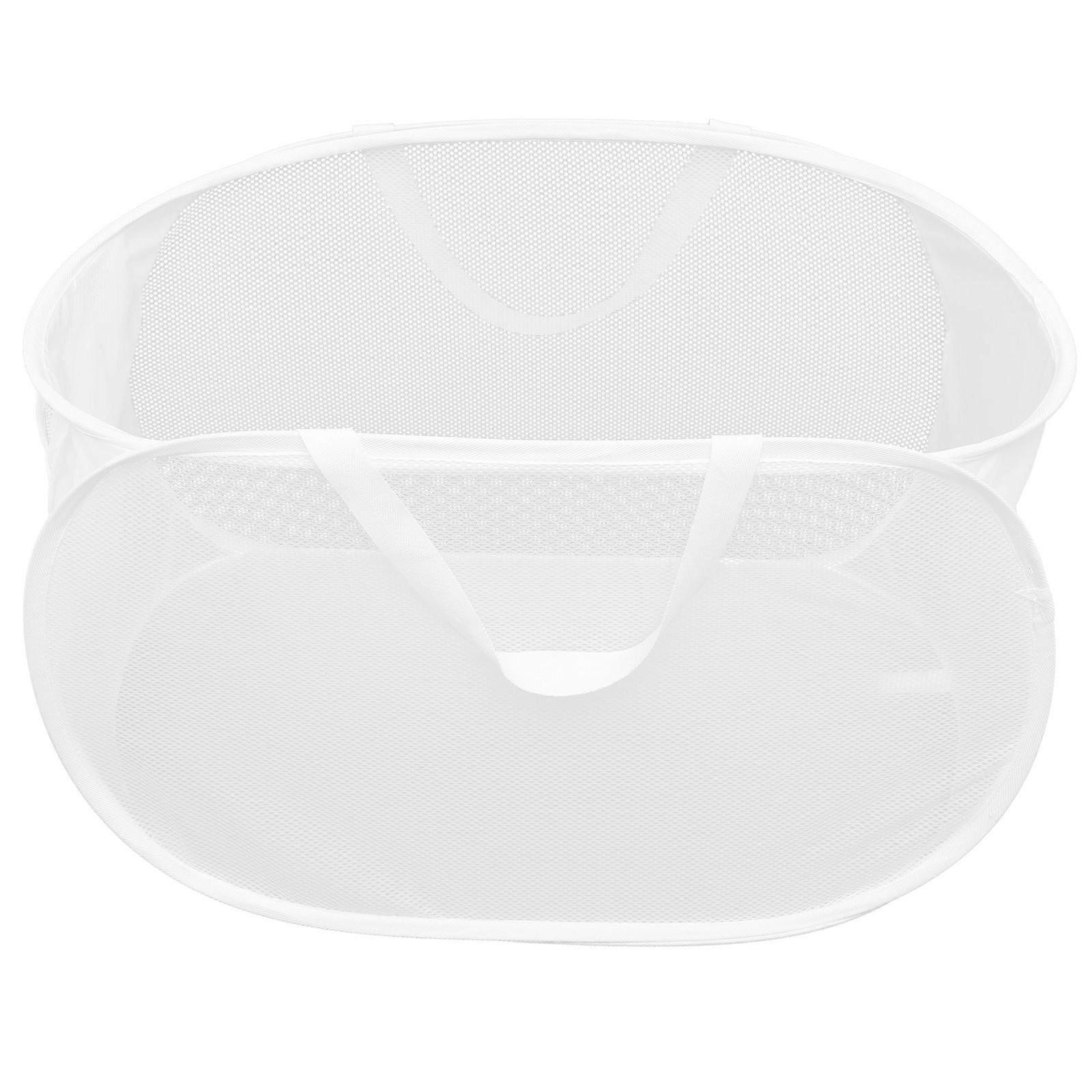 Foldable Portable Large Capacity Mesh Cloth Dirty Clothes Basket 1 Set Dirty Clothes Holder