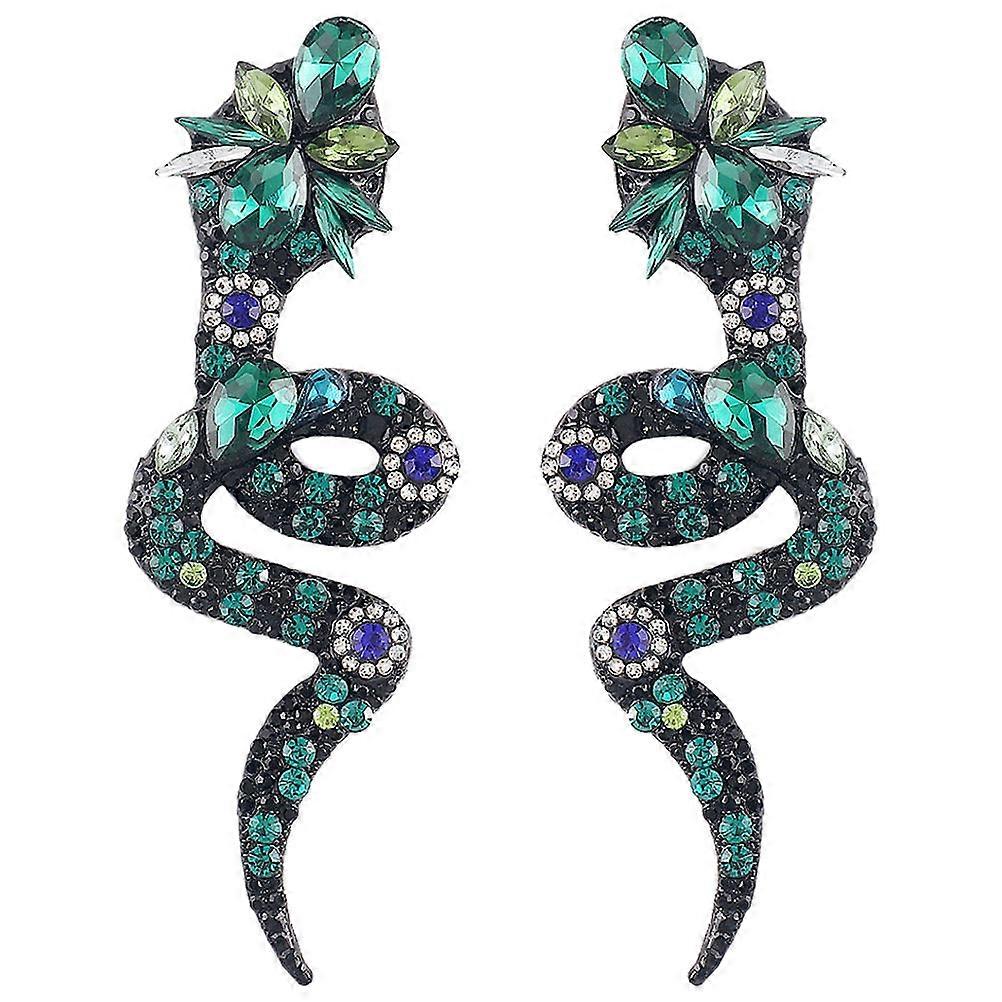 Snake Look Ear Studs for Women with Assorted Color and Comfortable Lightweight Design 1 Pair