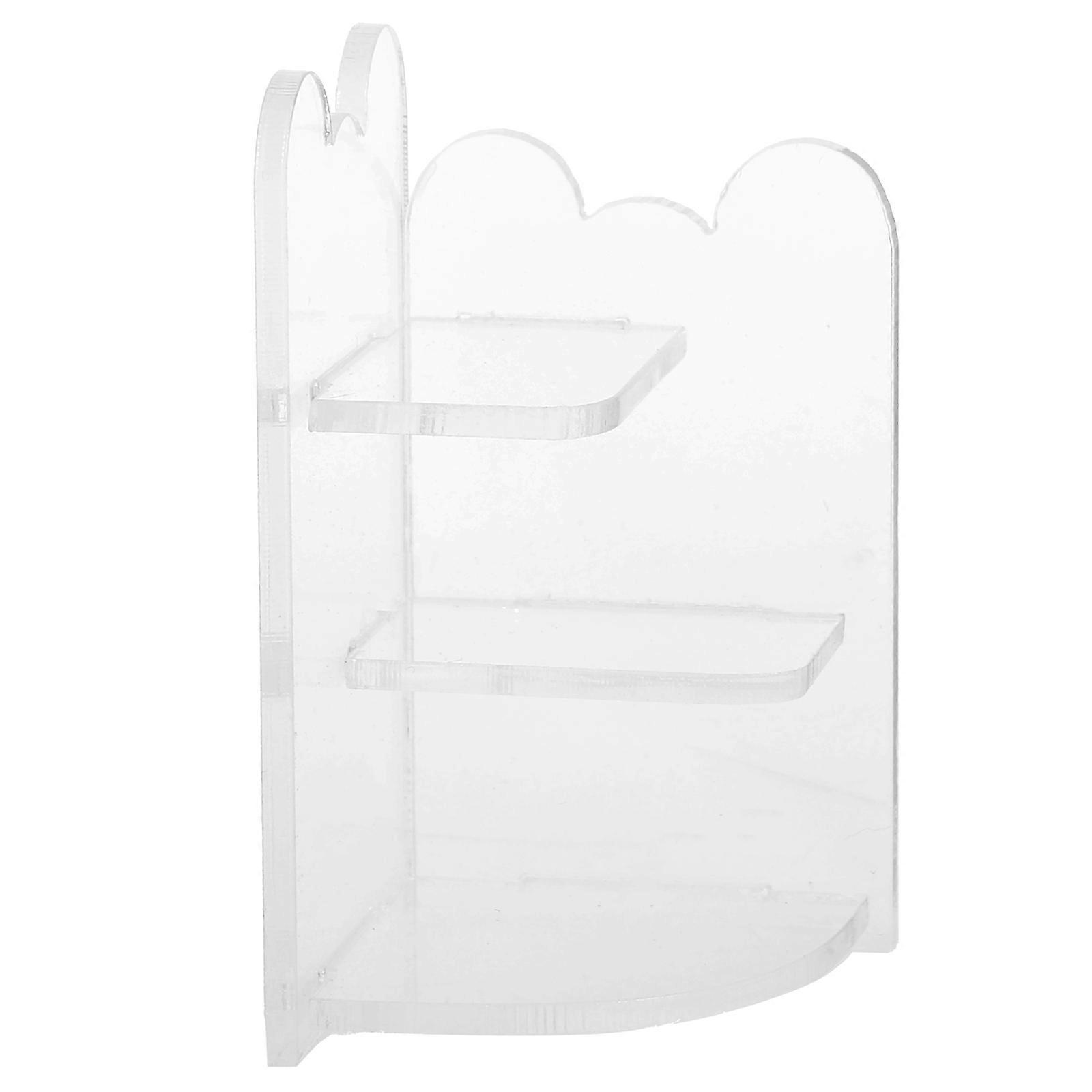 Transparent Acrylic Mini Shelf for Decor Ideal for Mini House Display and Storage Stand Miniatures