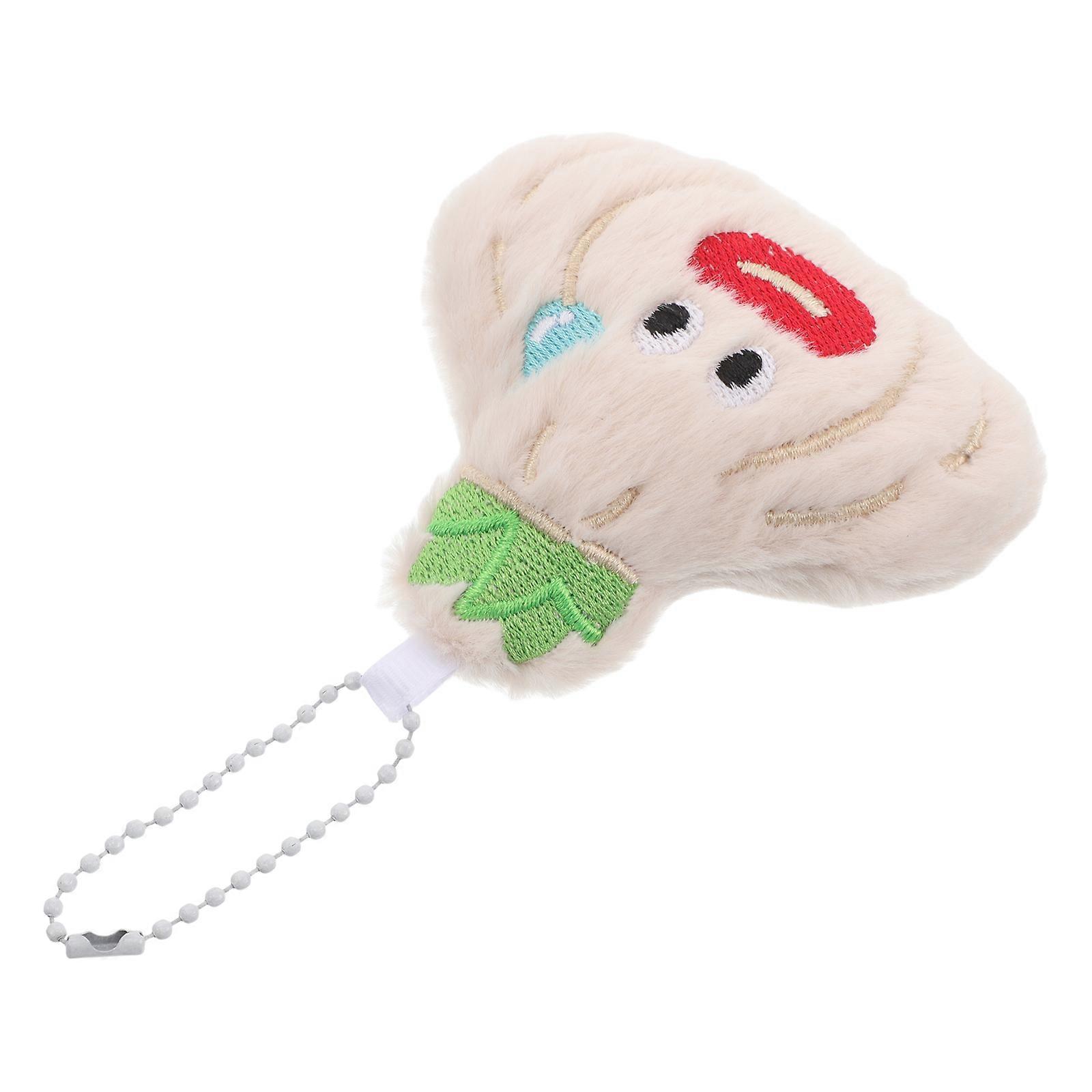 Cute Kawaii Plush Keychain for Car Keys, Creative Handbag Accessory, Cartoon Garlic Pendant for Backpacks, Durable & Easy to Clean Plush Keyring