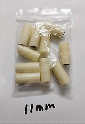 10PCS Pool Cue Ferrules: 11mm Screw-On Copper Inner Replacement Stick Ferrules for Billiard Cues - Quick-Install Threaded for Tournament Play