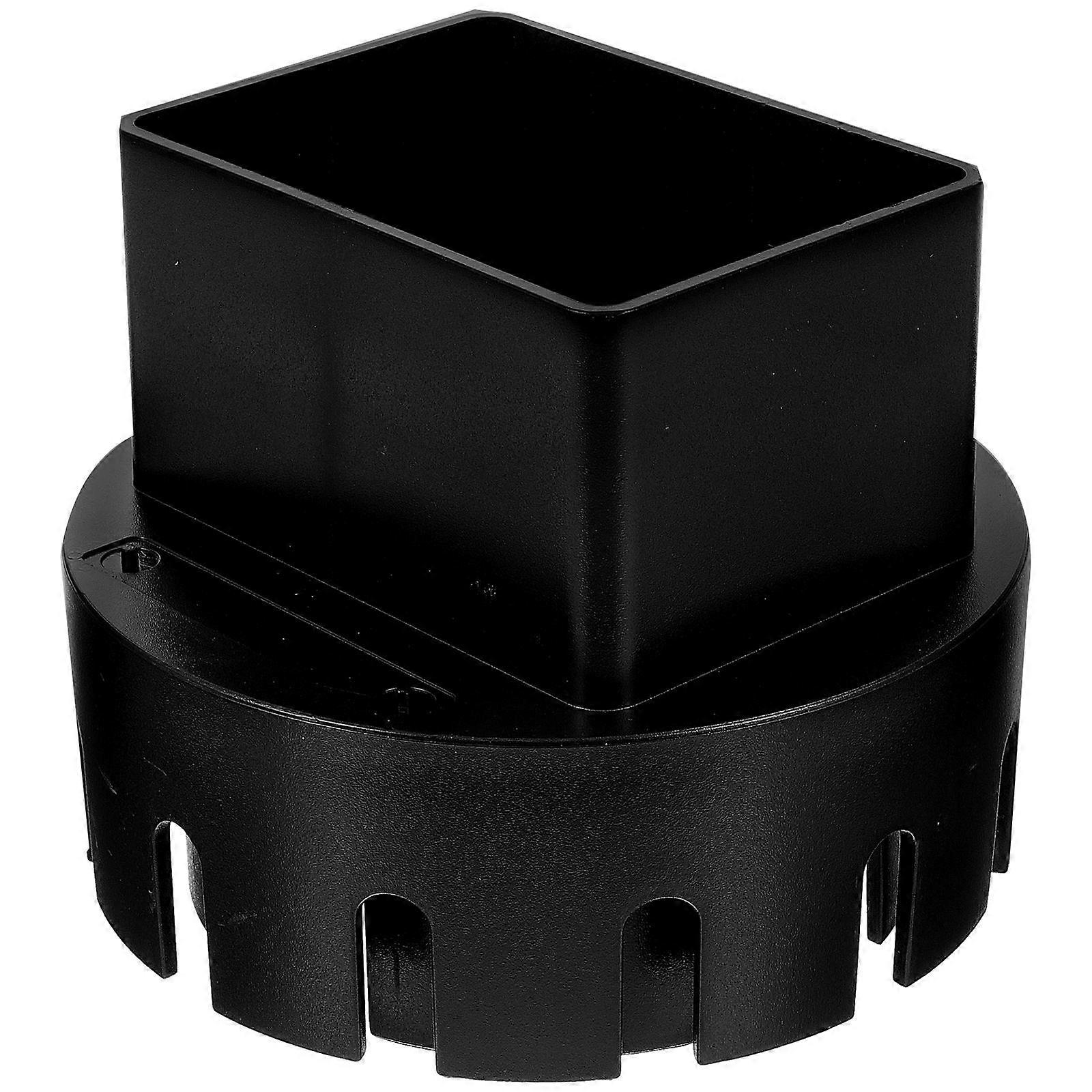 Pipe Fitting Adapter Drain Pipe Connector For Gutter Drainage System Black 1Set