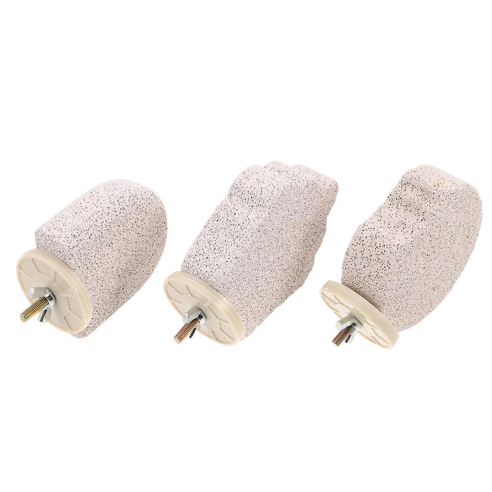 3pcs Bird Beak Abrasive Stone Perch Stand for Parrots – Calcium Grinding Platform with Sanded Texture for Claw Care, Suitable for Lovebirds,