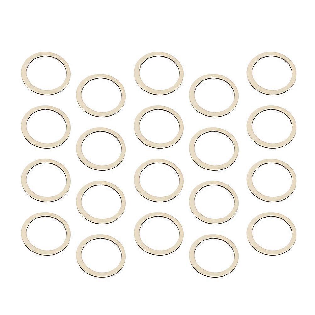 دائرة خشبية مستديرة صفراء فاتحة للزينة بقطر 7 5 سم مثالية للمشاريع الحرفية DIY وصنع المجوهرات