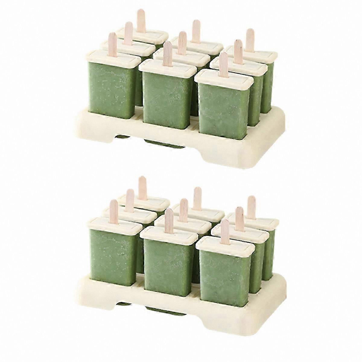 Beige Popsicle Mold for DIY Ice Cream Making