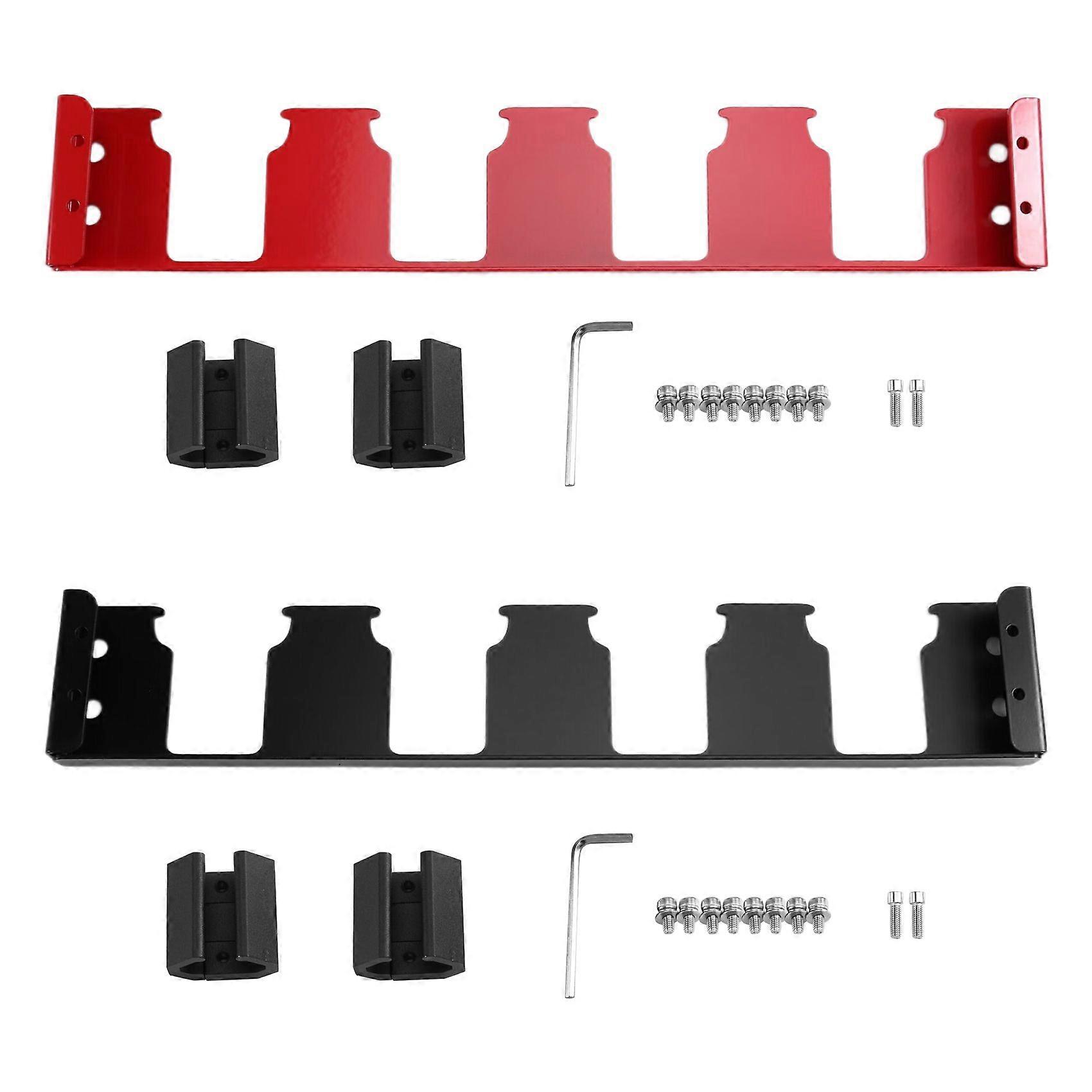 4 Slots Battery Holder Toolbox Expansion Battery Holder Bracket Red