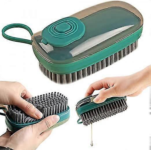 Multi-Purpose Cleaning Brush with Fluid Reservoir - Perfect for Scrubbing, Scrubbing Dirt / Scrubber Brush with Automatic Fluid Dispenser