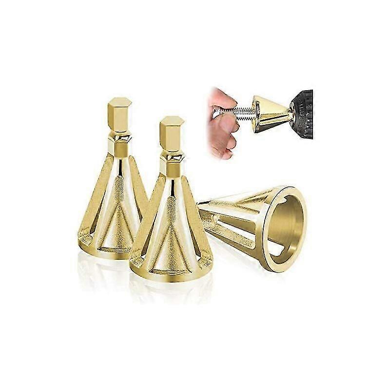Pieces External Deburring Chamfer Tool, Hexa and Triangular,Remove Burr, Deburring for Drill Bits, Quickly Repairs Damaged Bolts